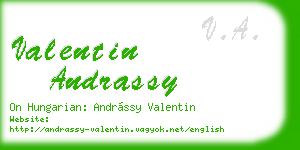 valentin andrassy business card